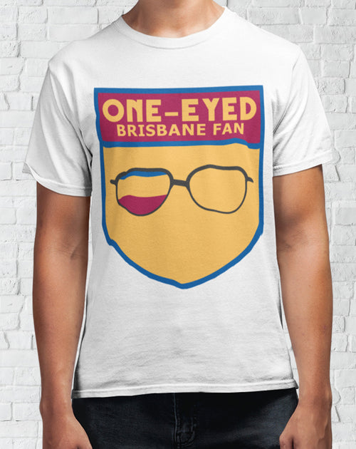 One-Eyed Brisbane Fan T-Shirt (Aussie Rules)