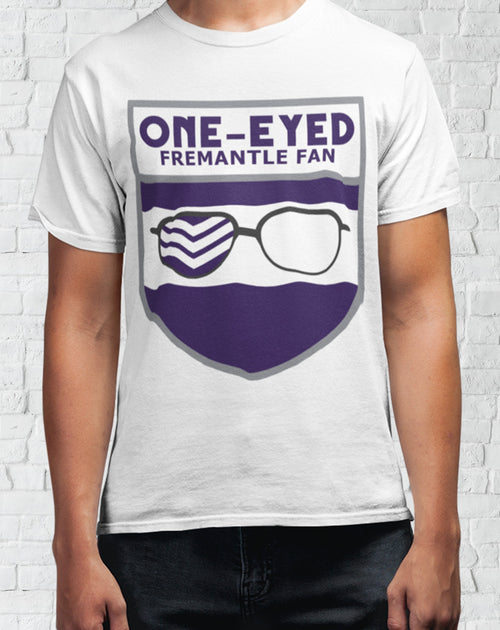 One-Eyed Fremantle Fan T-Shirt (Aussie Rules)