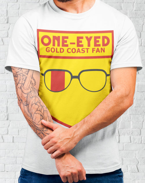 One-Eyed Gold Coast Fan T-Shirt (Aussie Rules)