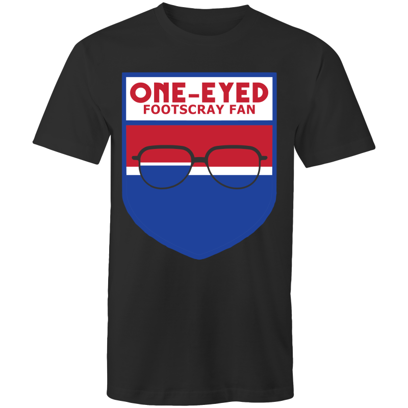 One-Eyed Footscray Fan T-Shirt (Aussie Rules)