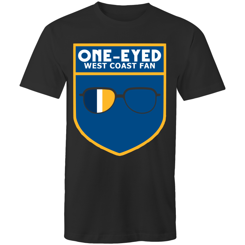One-Eyed West Coast Fan T-Shirt (Aussie Rules)